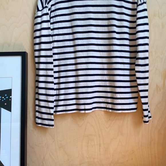 JCrew | Strip Turtle Neck Top S - Picture 6 of 7